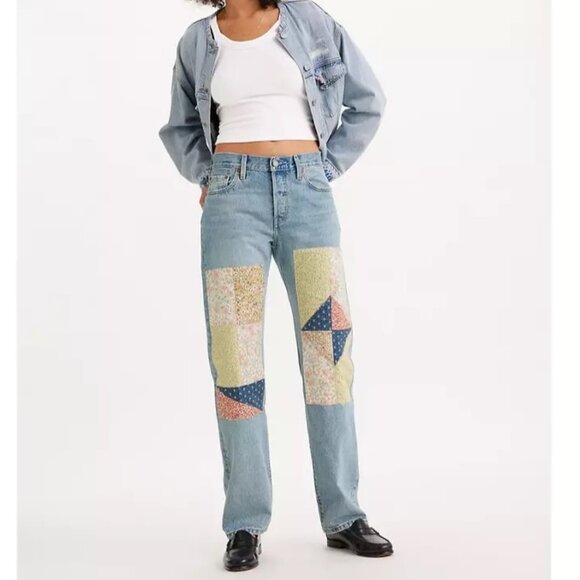 Levi's 501 ‘90s Patchwork Women's Jeans - Picture 1 of 8